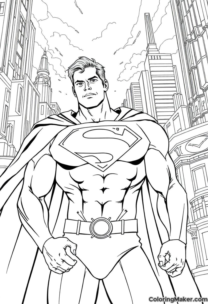 Superman Coloring Pages, 8 Free Printables ColoringMaker