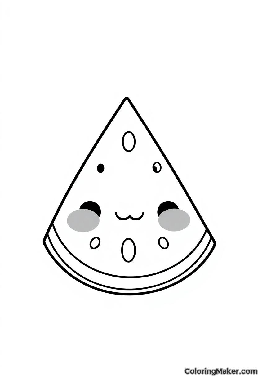 Watermelon Coloring Pages, 5 Free Printables ColoringMaker