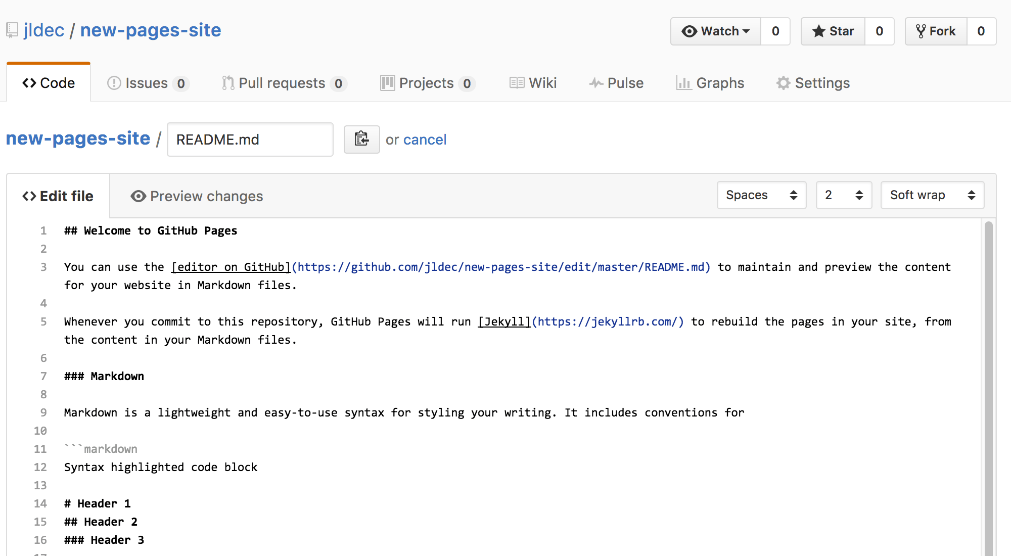 how to create a website on github