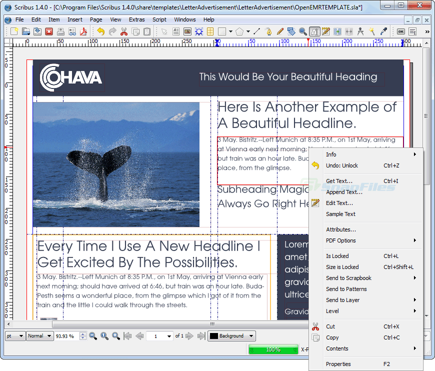 Desktop publishing software Adobe