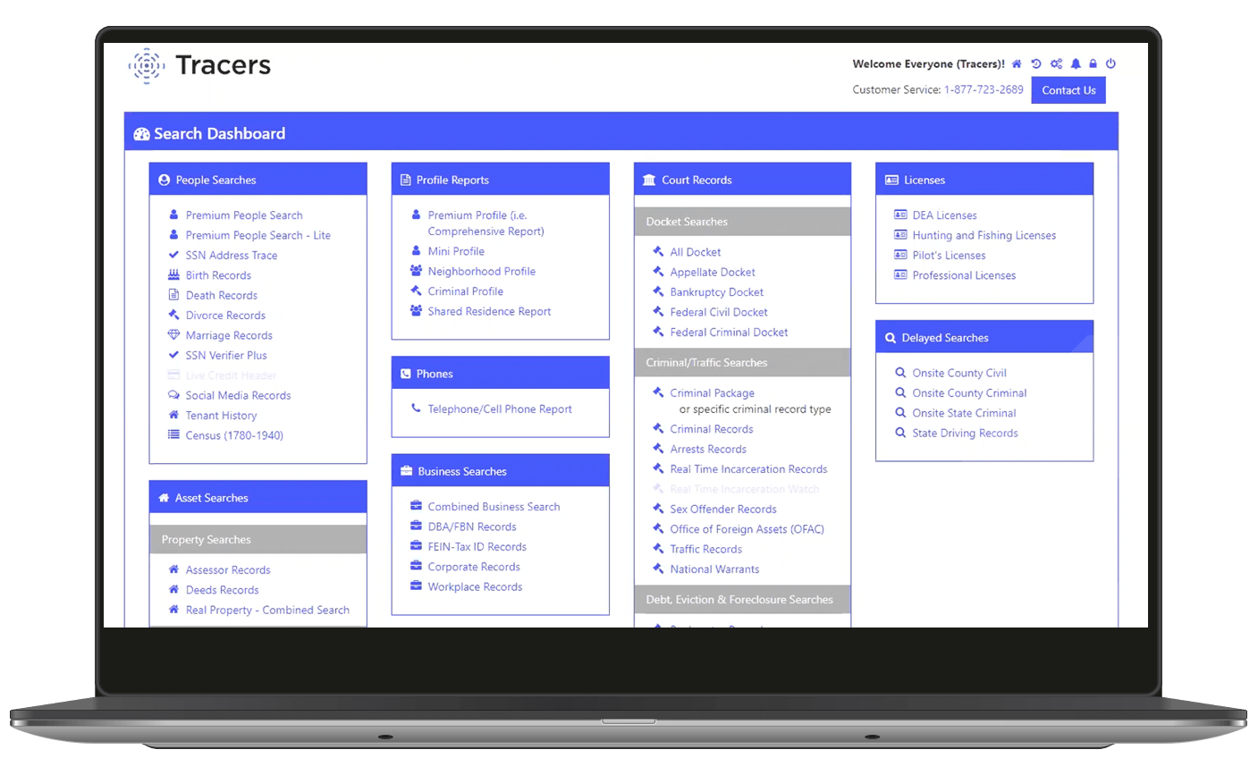Investigative Research Software for Florida Bar Members from Tracers