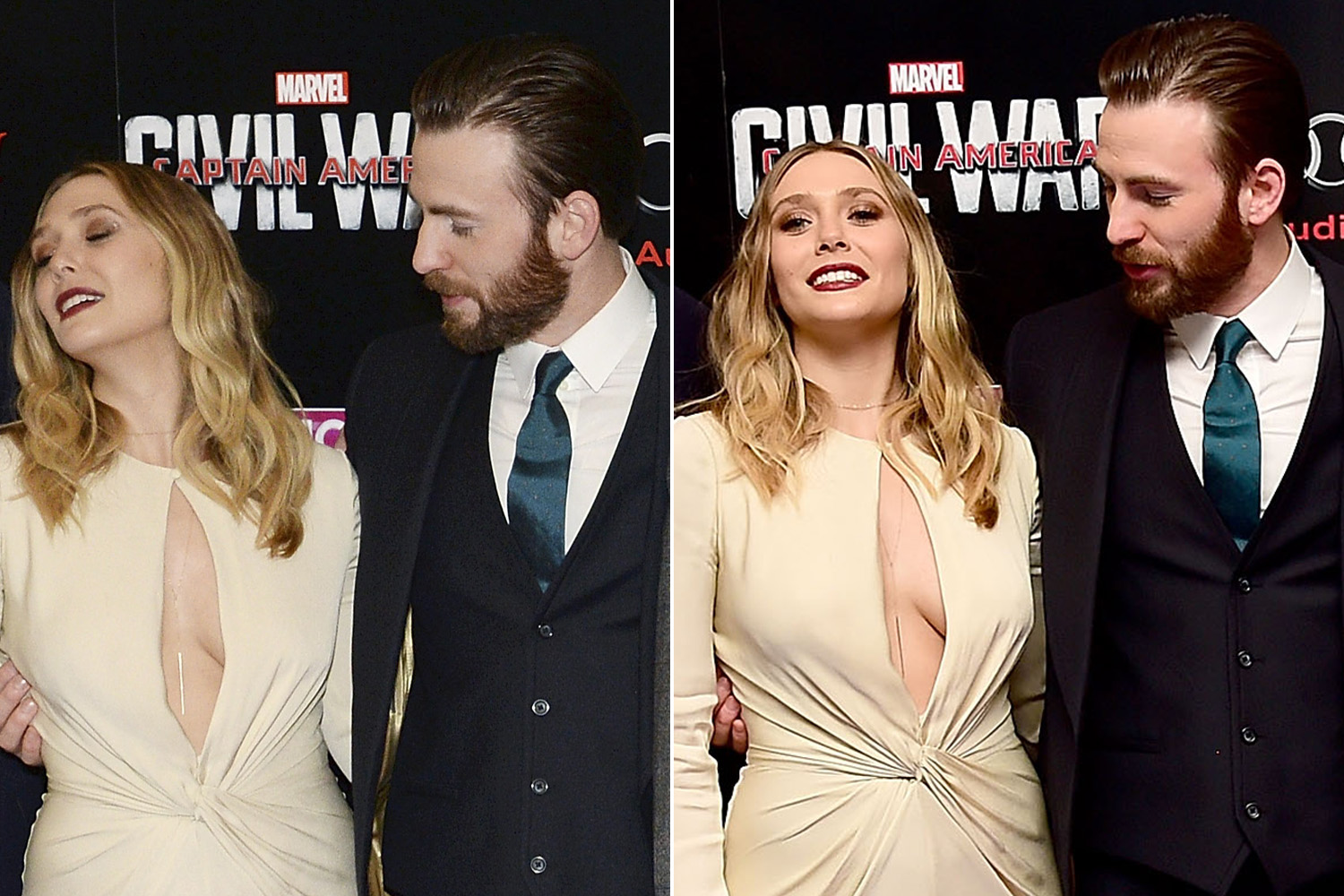 Chris Evans wants to bury his head in Elizabeth Olsen’s chest Page Six