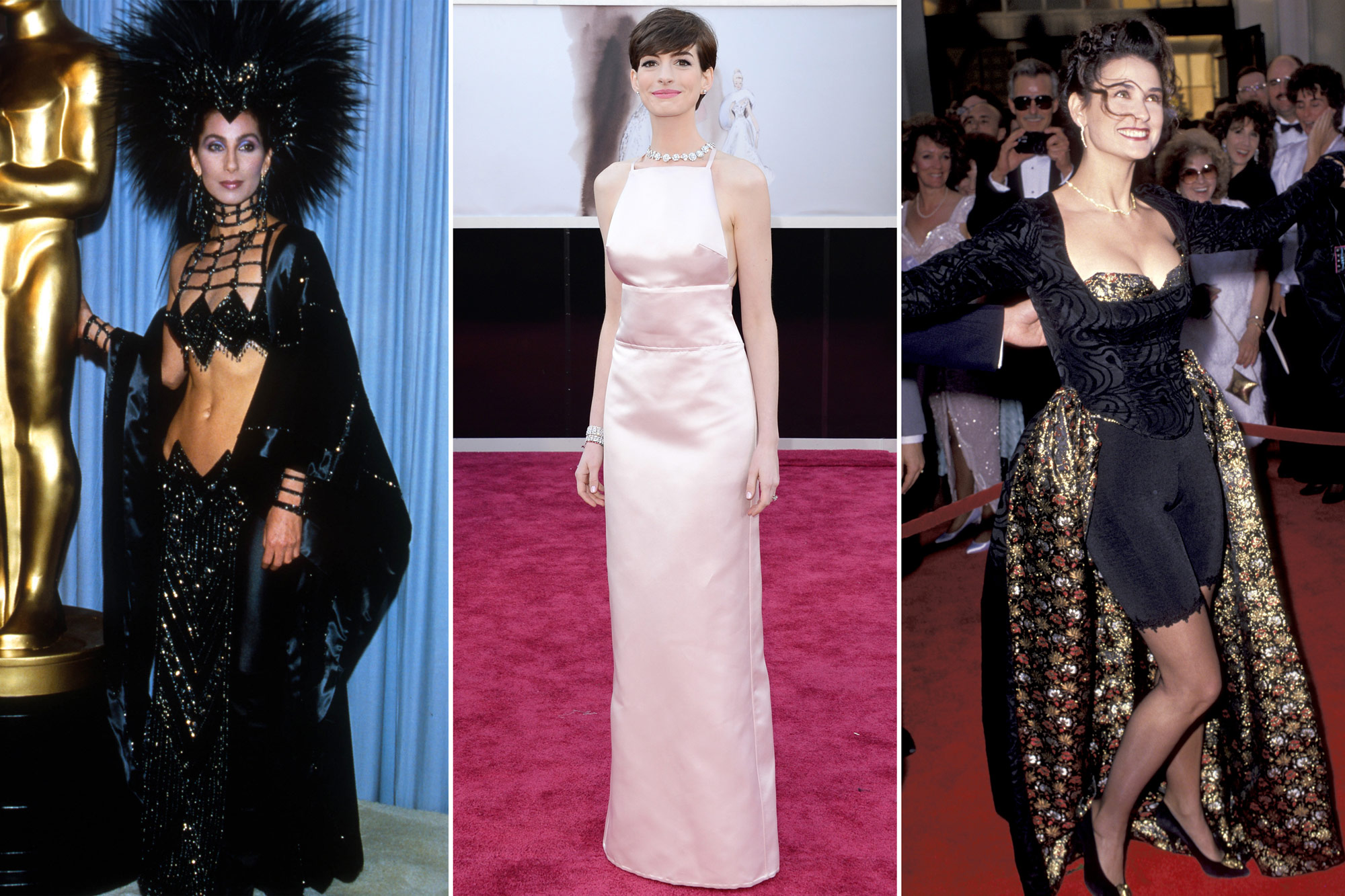demi moore 1989 oscar dress