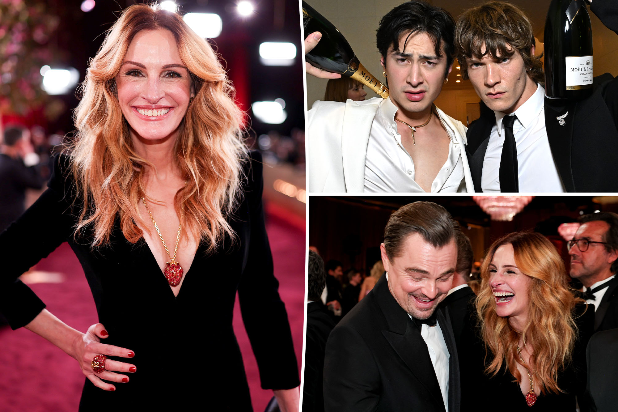 Julia Roberts, ‘Heated Rivalry’ stars celebrate at CAA’s Golden Globes party