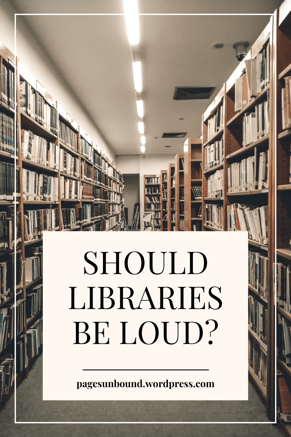 Should Public Libraries Be LOUD? Pages Unbound Book Reviews