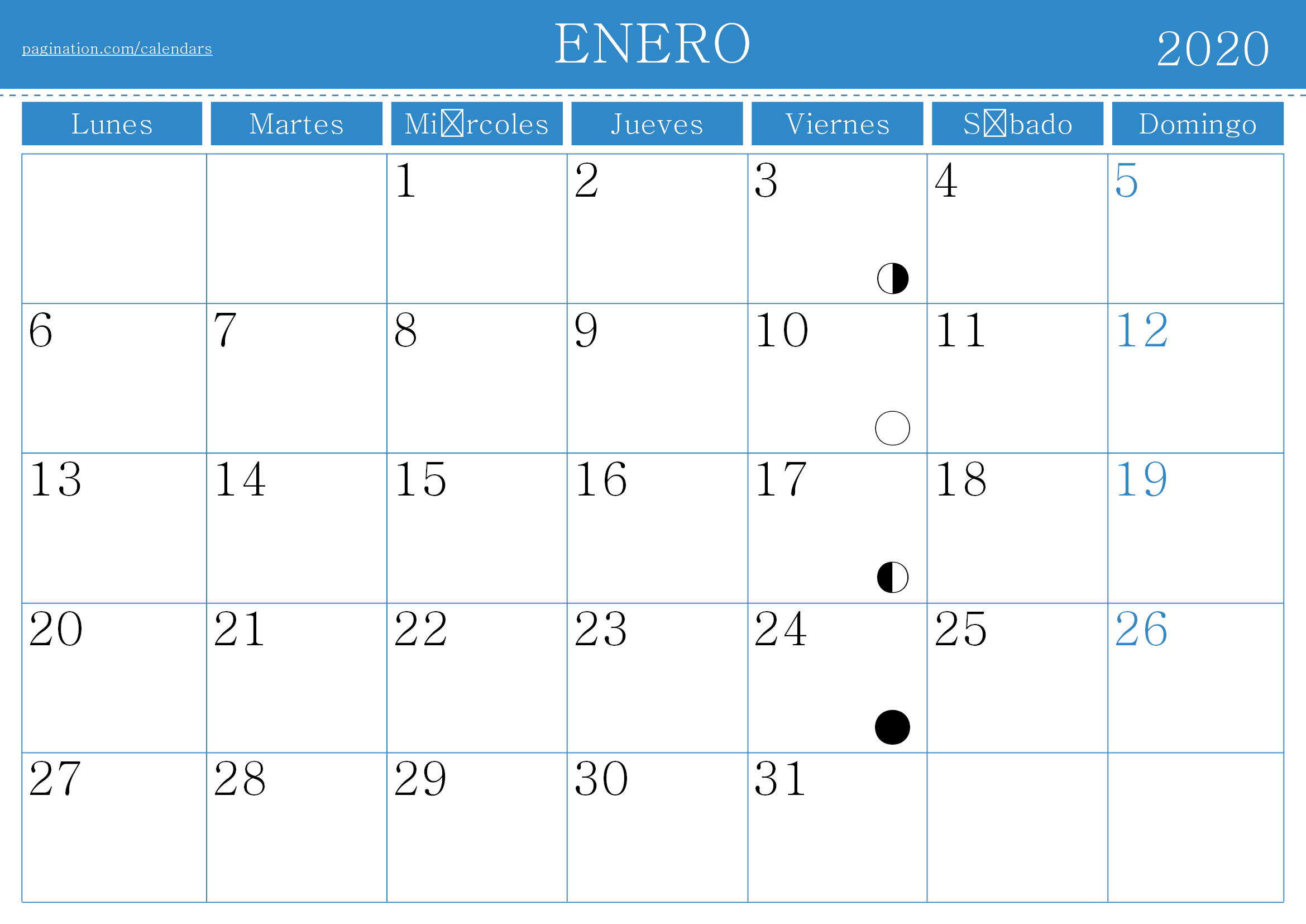 Calendario InDesign Español (Spanish)