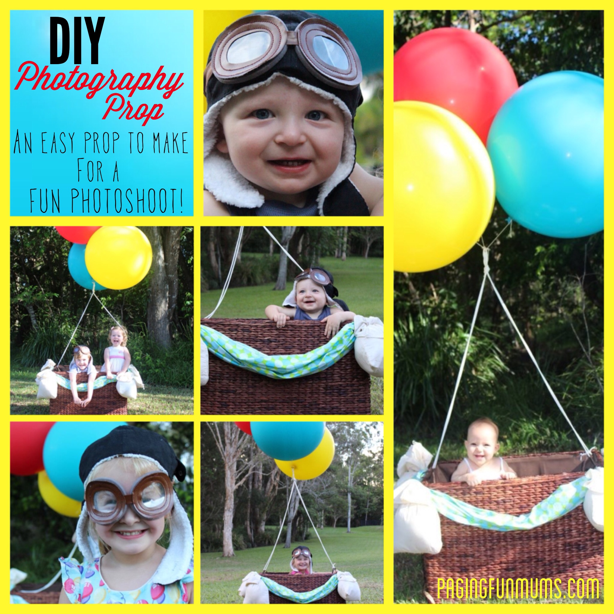 DIY Hot Air Balloon Photo Prop (Louise) Paging Fun Mums