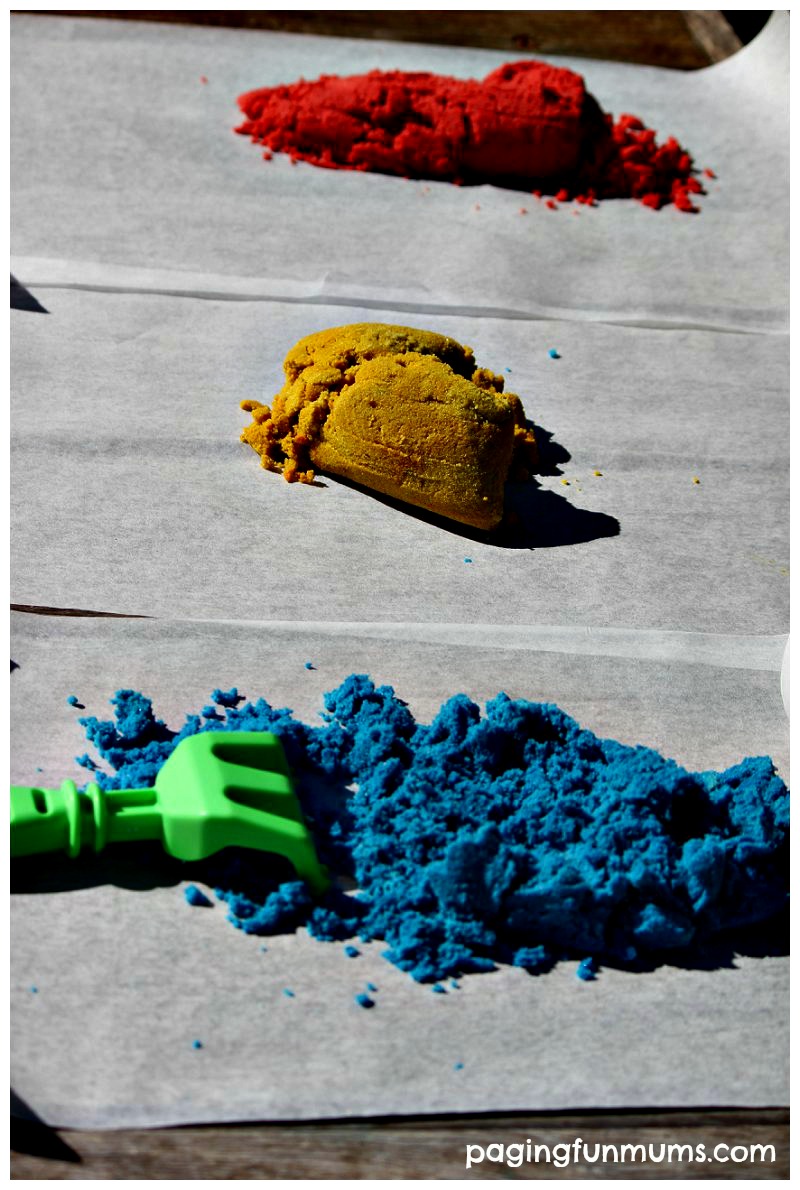 How to dye sand with food coloring YouTube