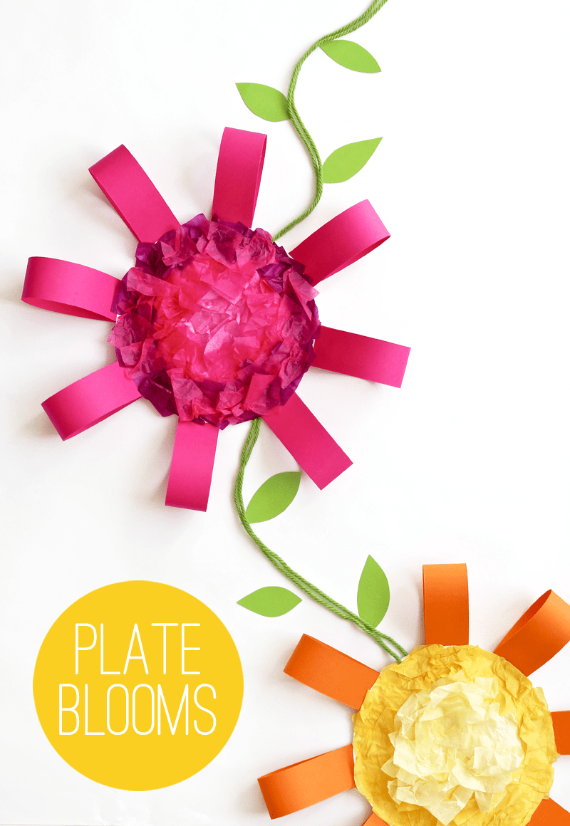 Paper Plate Flower Craft for Kids Paging Supermom