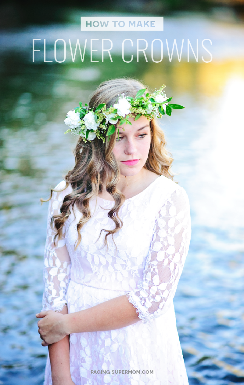 Make Flower Crowns with fresh flowers Tutorial How to Make a Flower