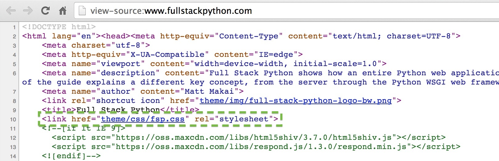 Cascading Style Sheets Full Stack Python