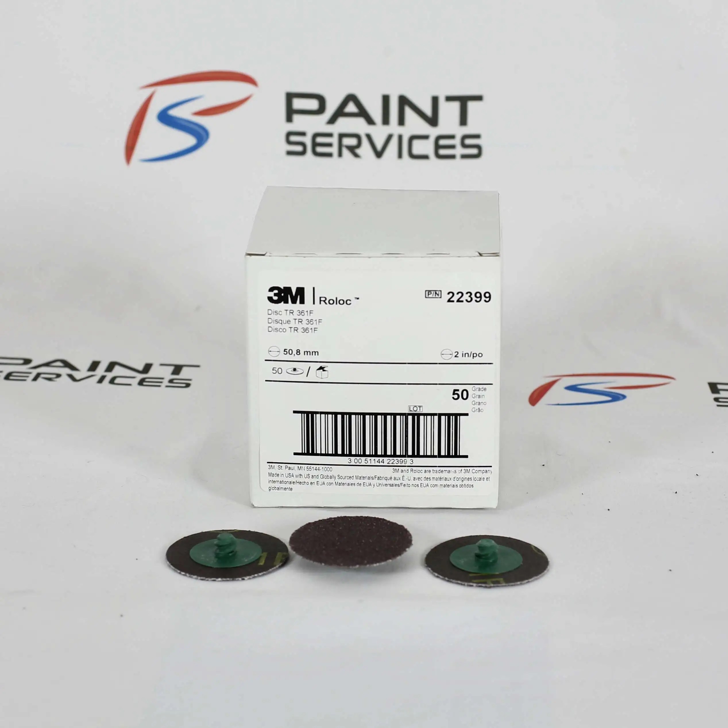 3M Roloc Discs P36 50mm (50pcs) Blending, Deburring, Grinding, Sanding