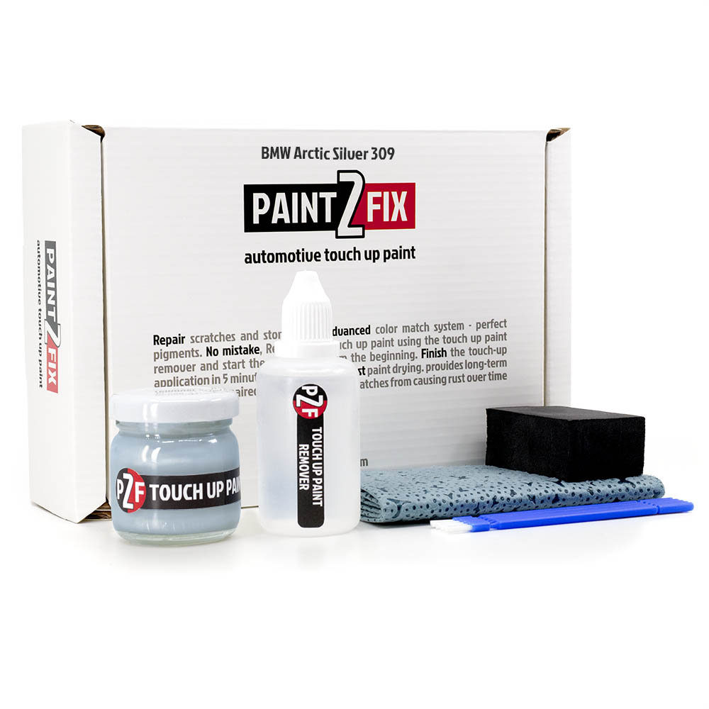 BMW Arctic Silver 309 Touch Up Paint & Scratch Repair Kit Paint2Fix