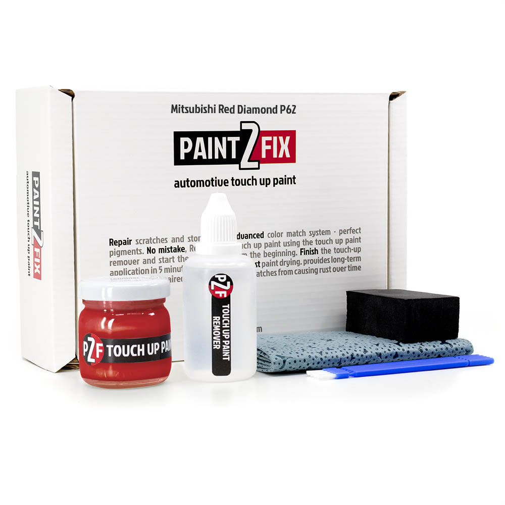 Mitsubishi Red Diamond P62 Touch Up Paint & Scratch Repair Kit