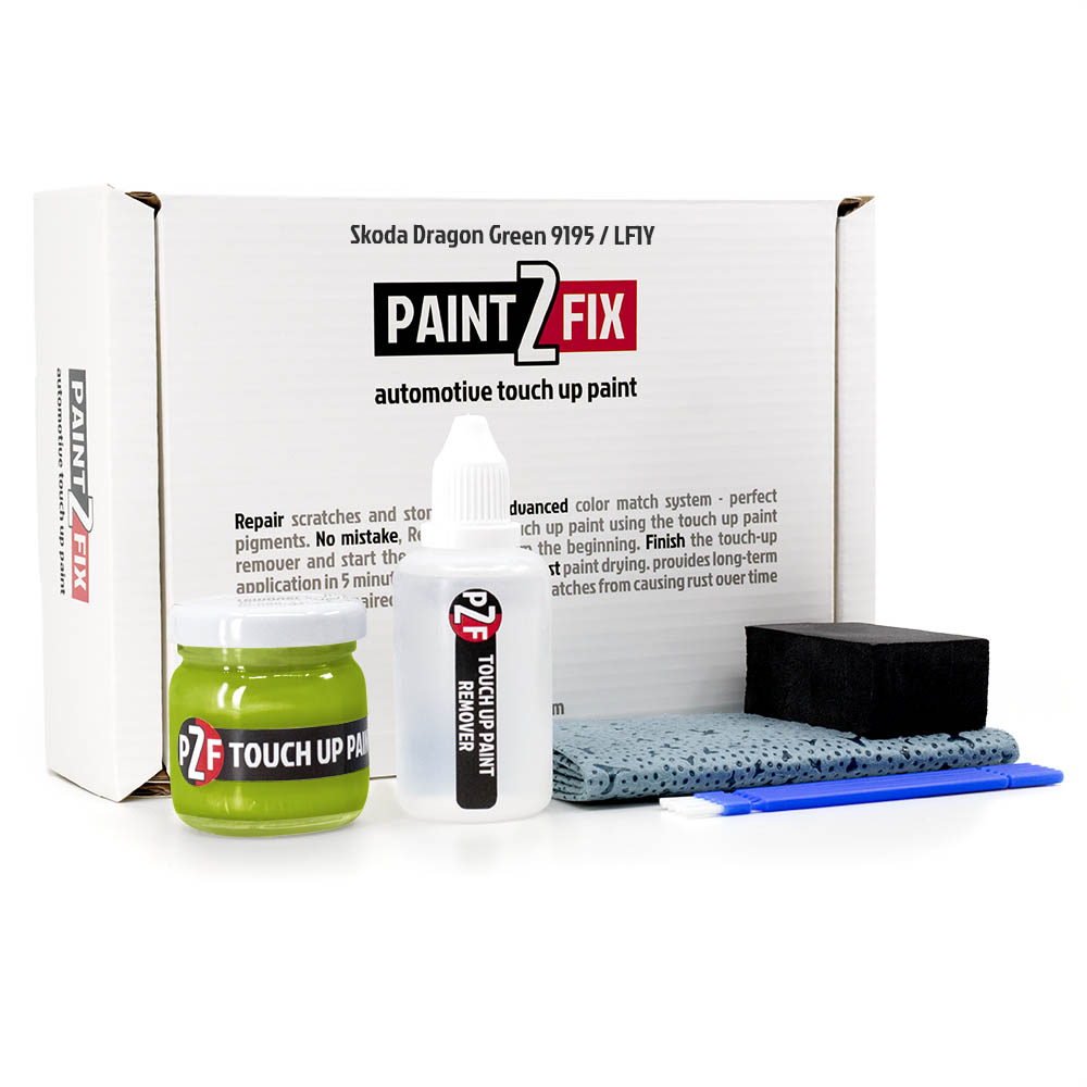 Skoda Dragon Green 9195 / LF1Y Touch Up Paint & Scratch Repair Kit