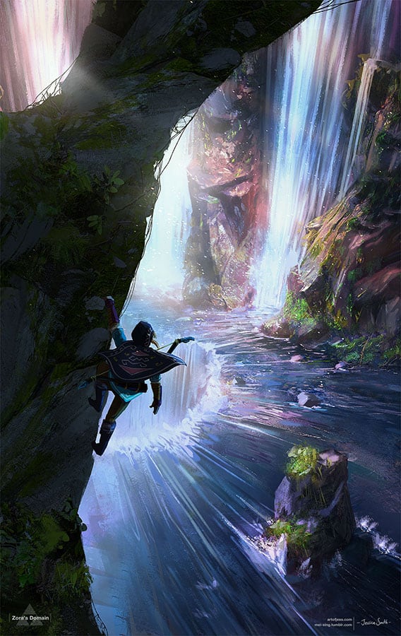 The Legend of Zelda Breathtaking Concept Art Paintable