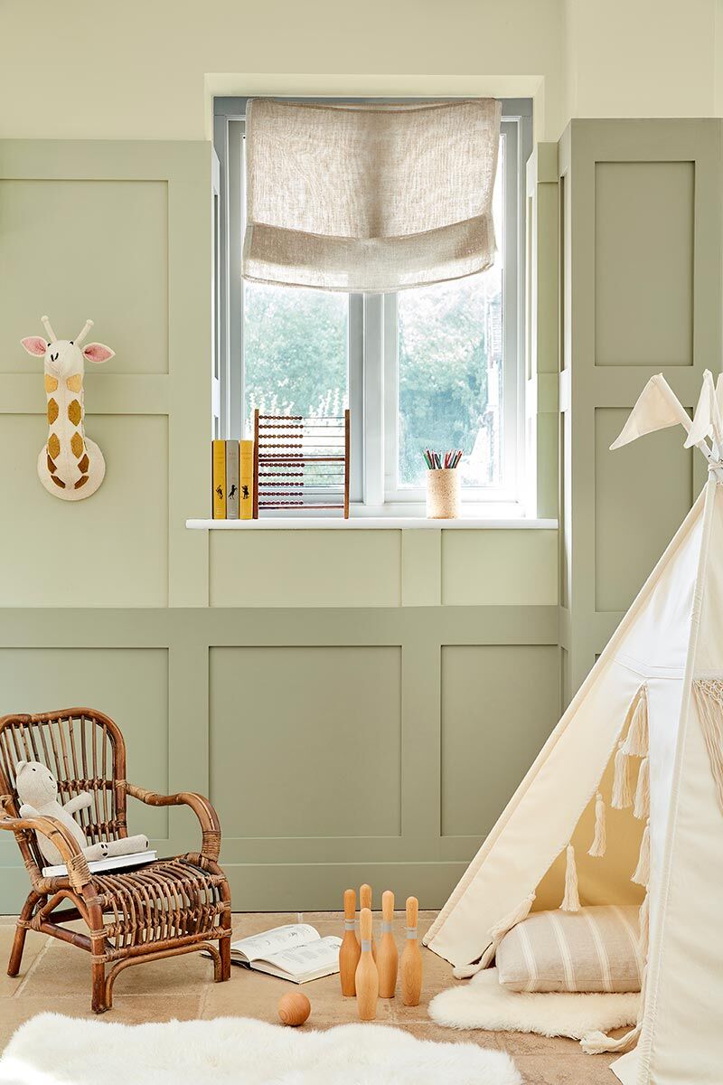 Little Greene Stone Green Stone Light 269 Paint and Brush