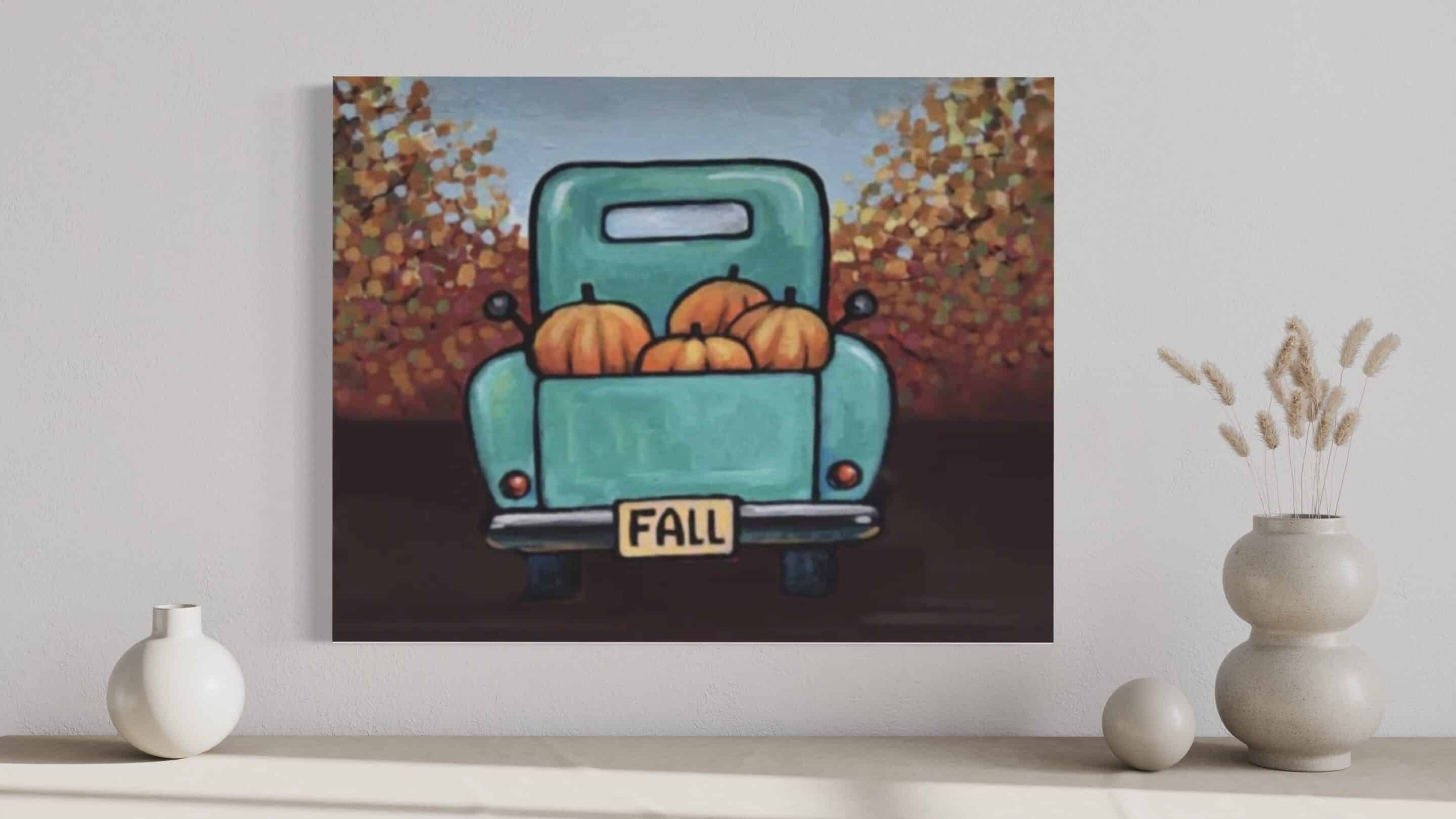 Paint & Sip BYOB 21+ Event “Fall Truck” Paint & Sip Studio Temecula