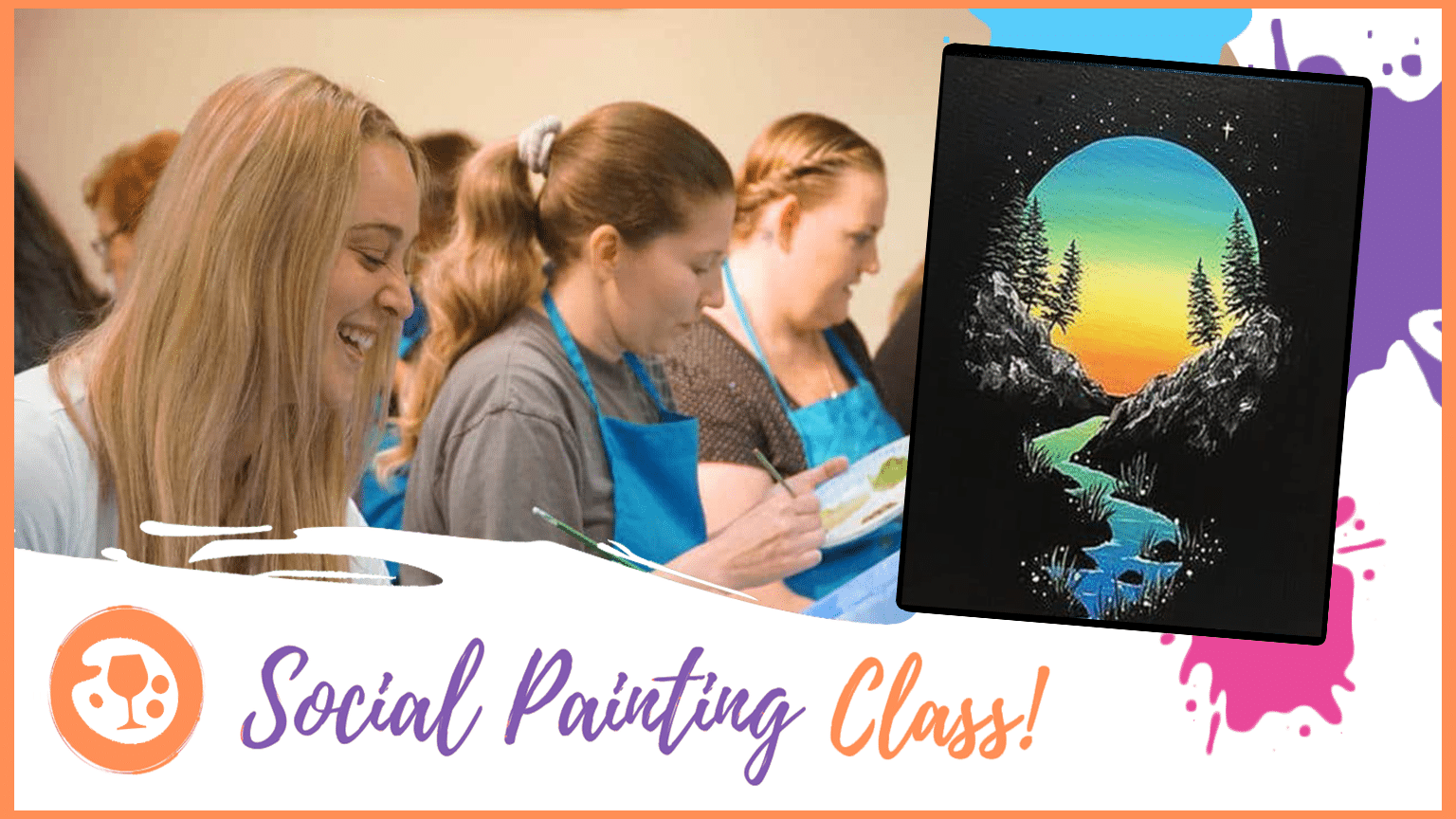 Paint and Sip BYOB Event “Mountain Hike” Paint & Sip Studio Temecula