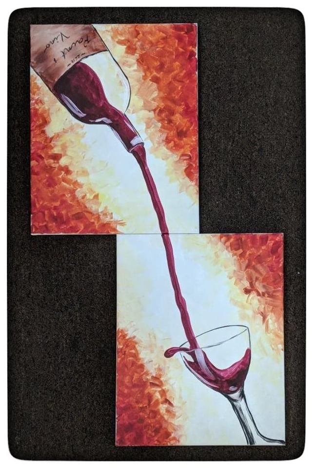 Cheers! COUPLES SESSION Paint and Vino