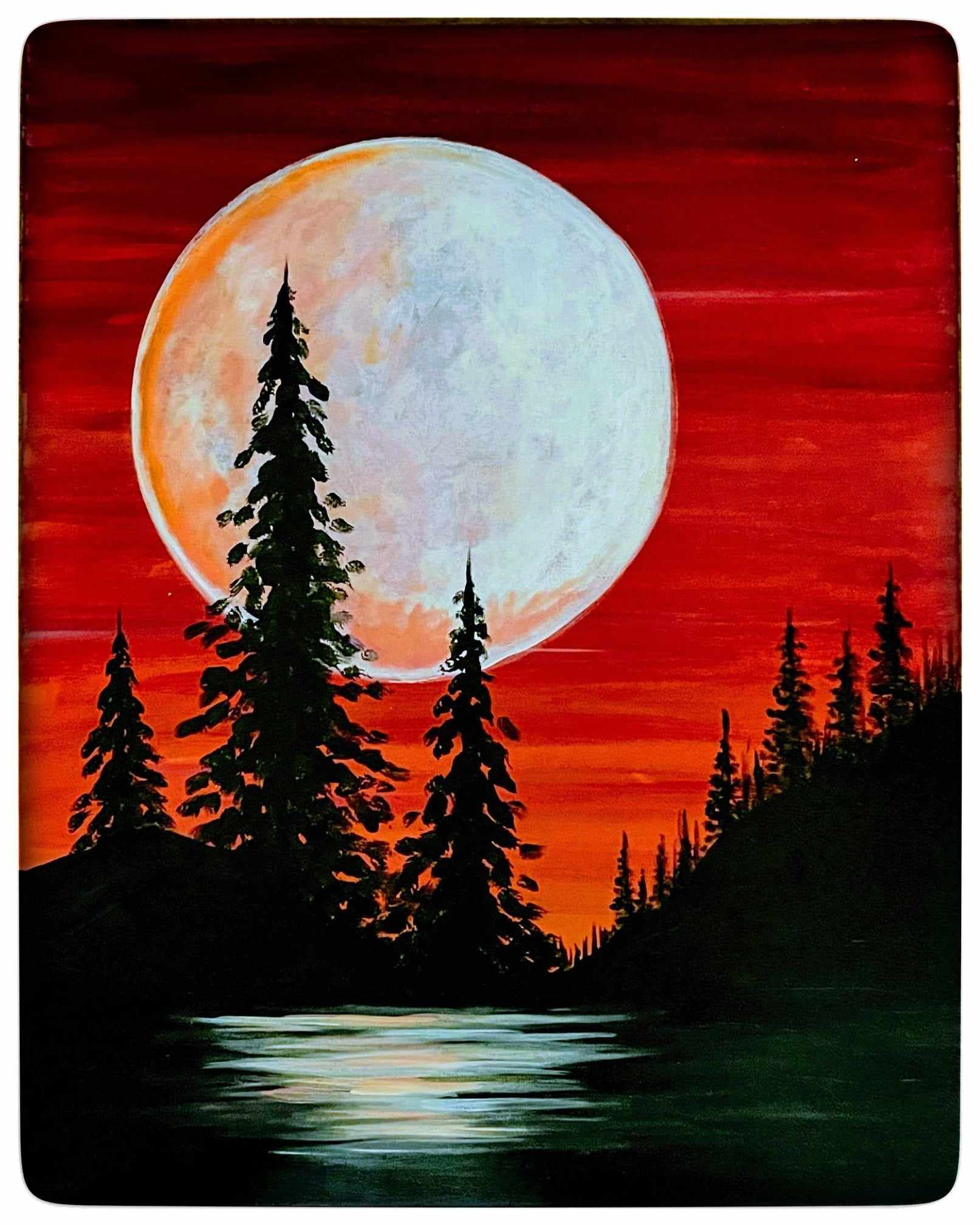 Crimson Moon Paint and Vino