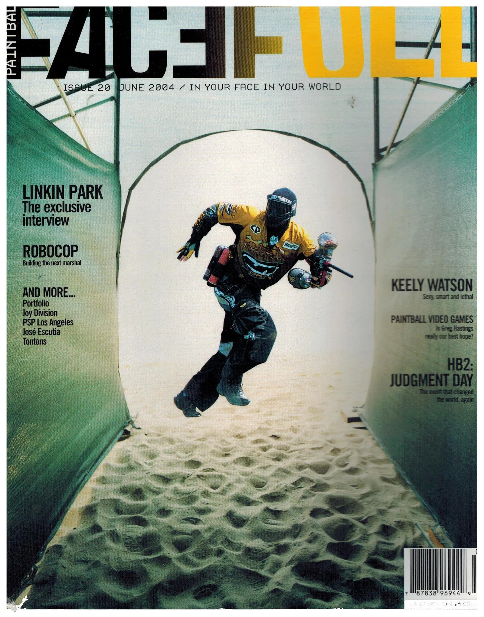 Facefull June 2004 20 Keely Watson, Huntington Beach Paintball Magazines for Sale