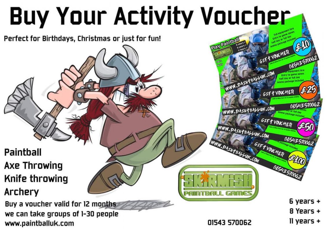 Vouchers Skirmish Paintball UK