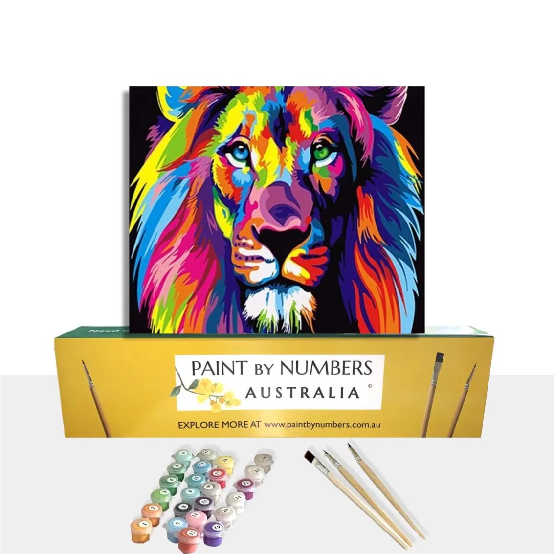 Abstract Lion Official Paint By Numbers Australia