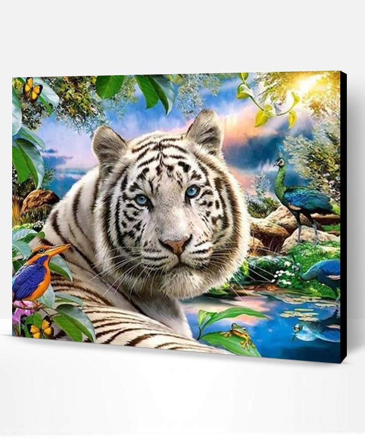Tropical Tiger Animals Paint By Numbers Paint By Numbers PRO