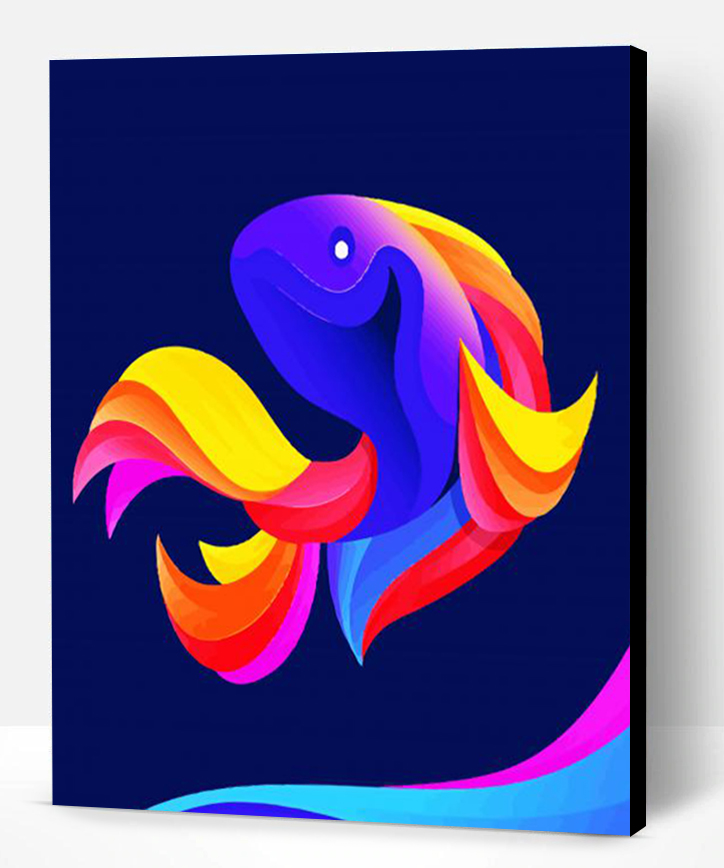 Fish Illustration Paint By Numbers Paint By Numbers PRO