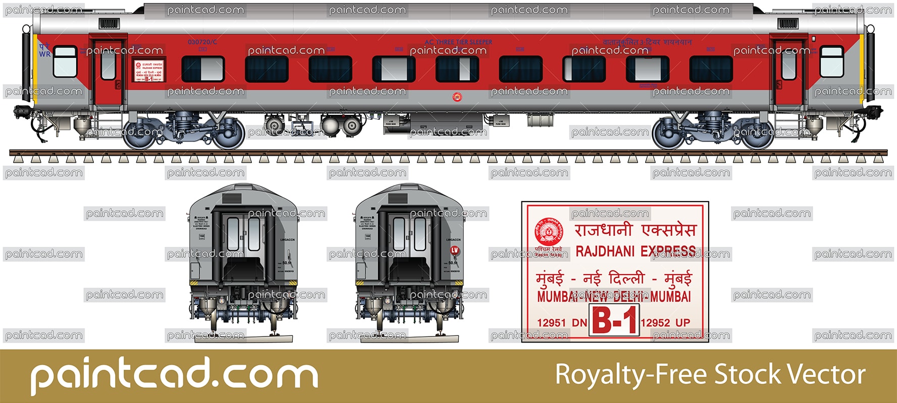 LHB AC 3tier sleeper by Rajdhani Express MumbaiNew Delhi