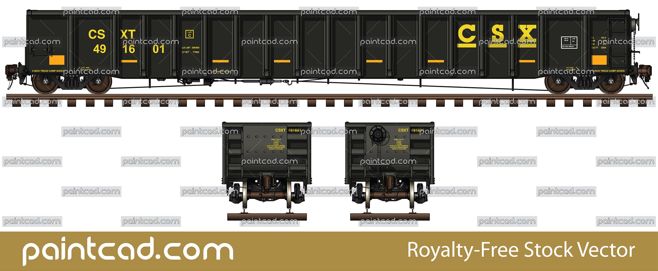 Mill gondola car 66 foot for transport of scrap and steel