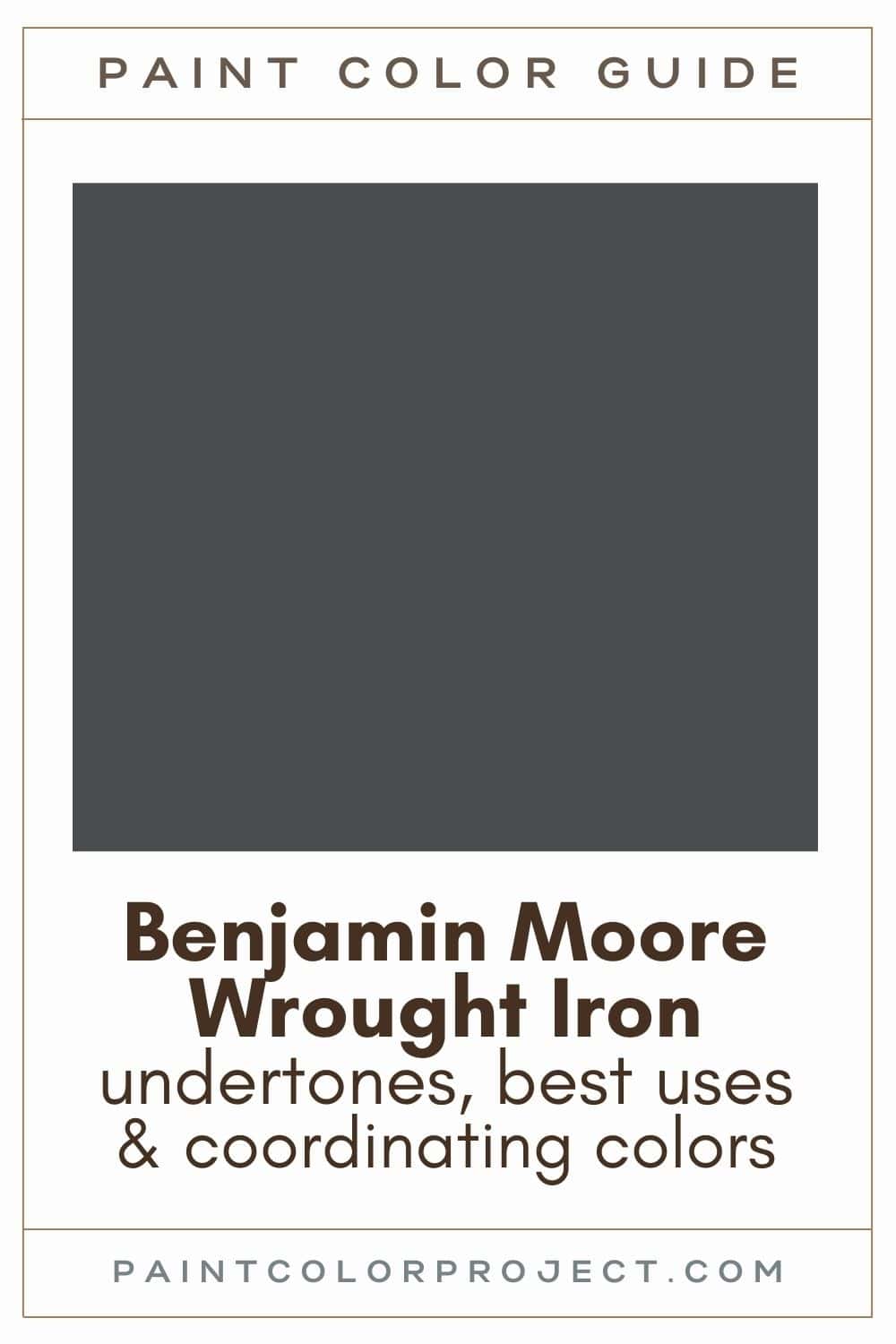 Benjamin Moore Wrought Iron a complete color review The Paint Color Project