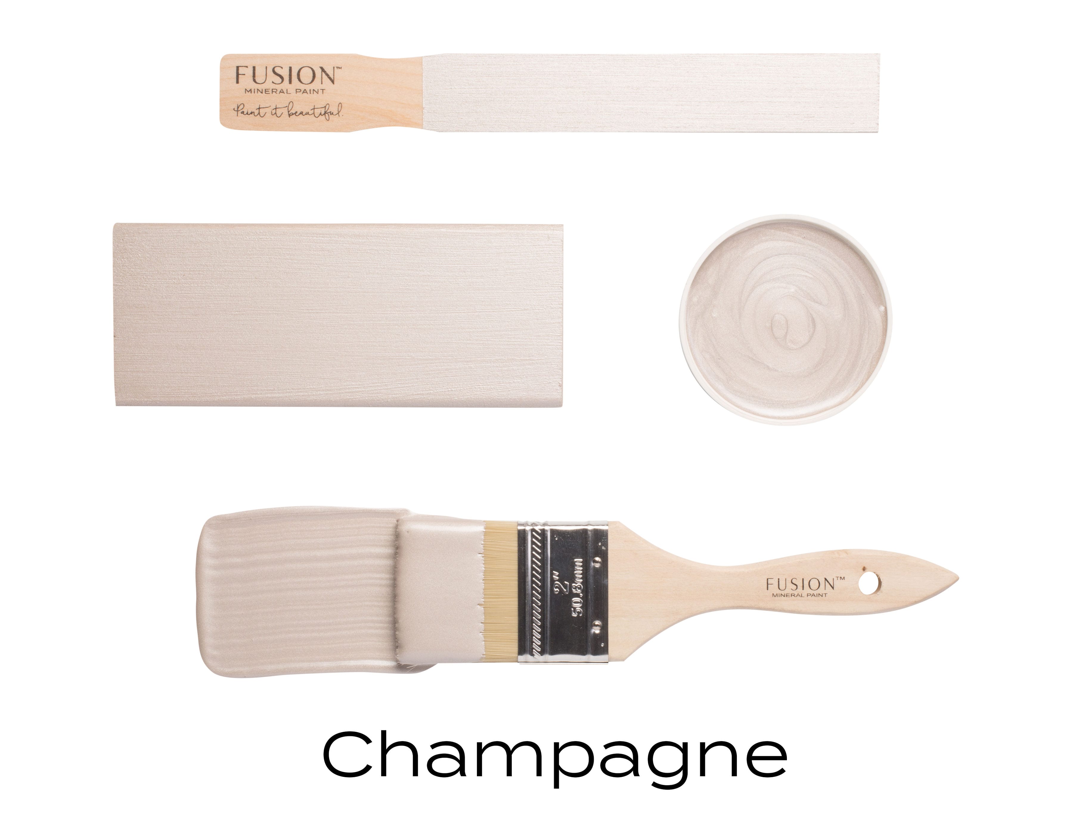 Fusion Mineral Metallic Paint Champagne Painted