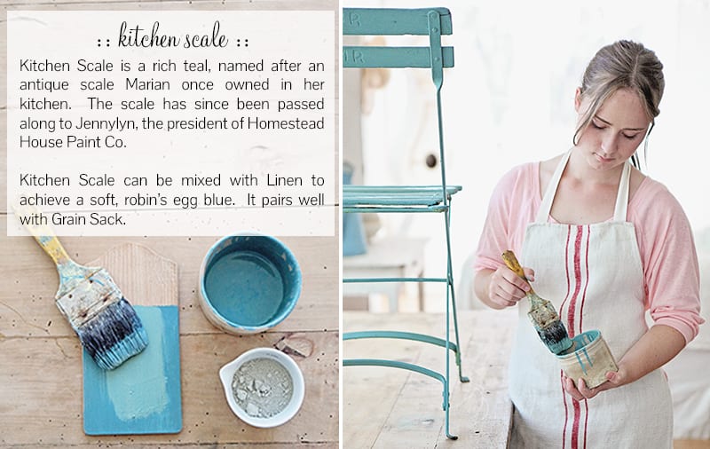 Kitchen Scale Miss Mustard Seed's Milk Paint Painted