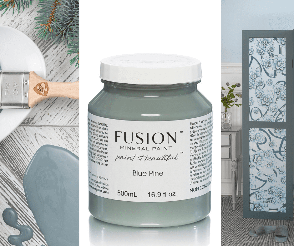 Fusion Mineral Paint in Blue Pine Painted