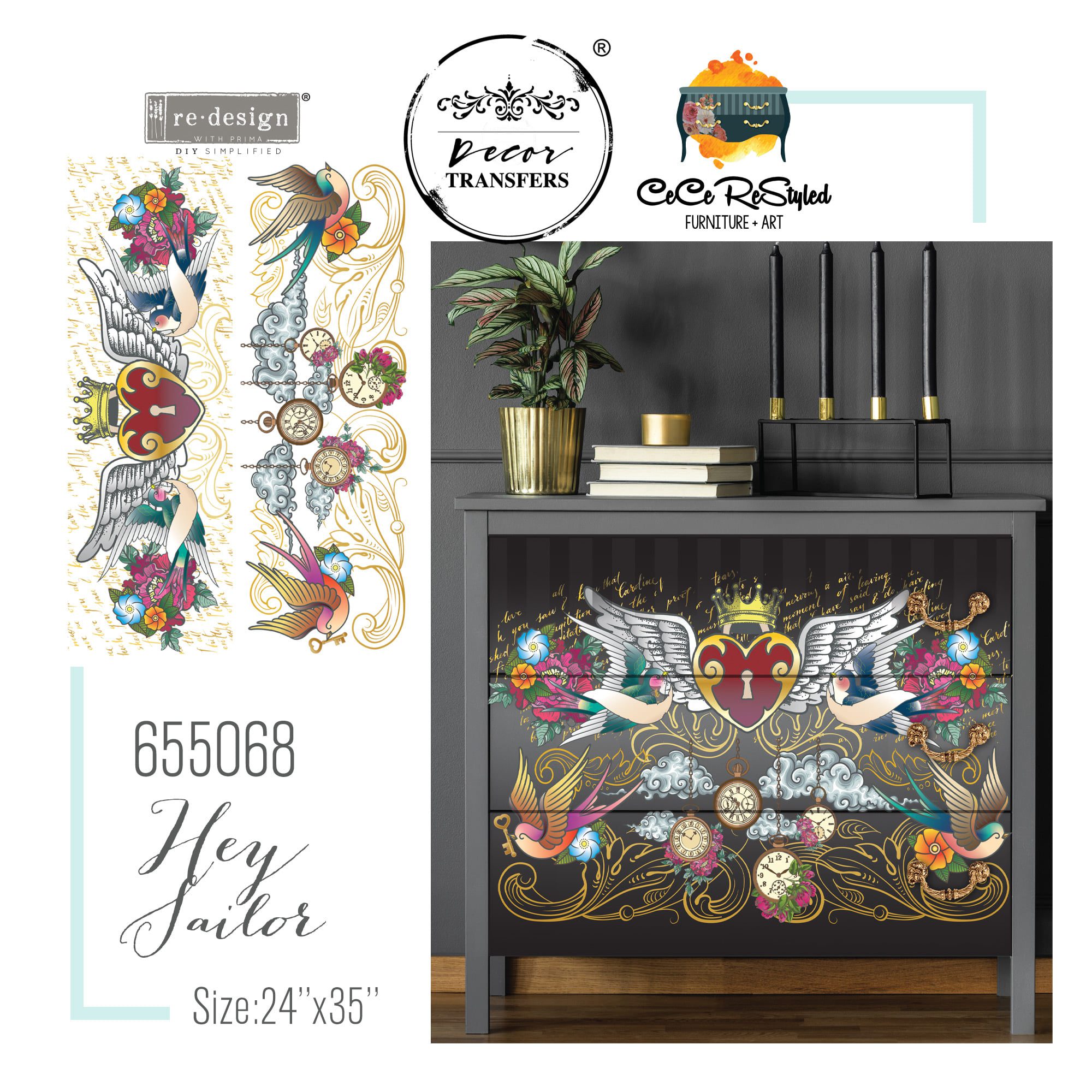 CECE Hey Sailor Decor Transfer Redesign by Prima