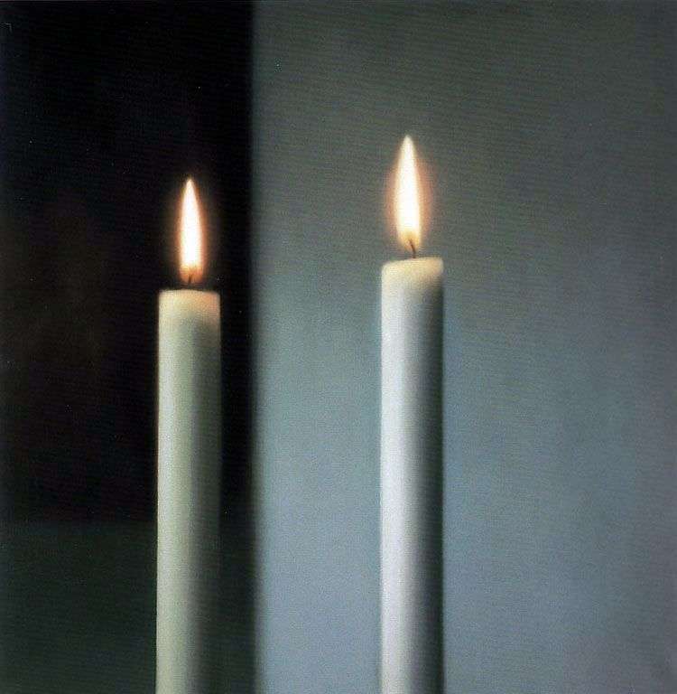 Two candles by Gerhard Richter ️ Richter Gerhard