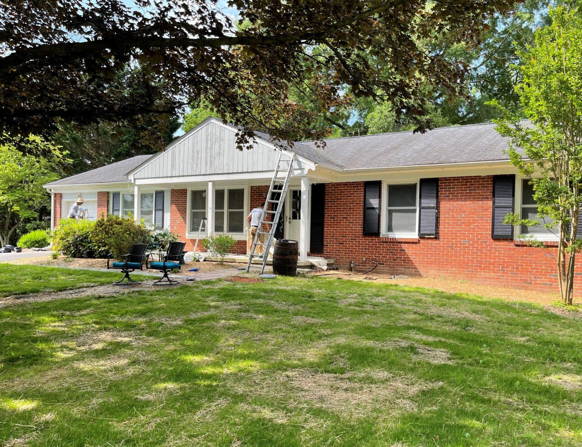 Brick Rancher Painting in Ellicott City, MD Painting Contractors of