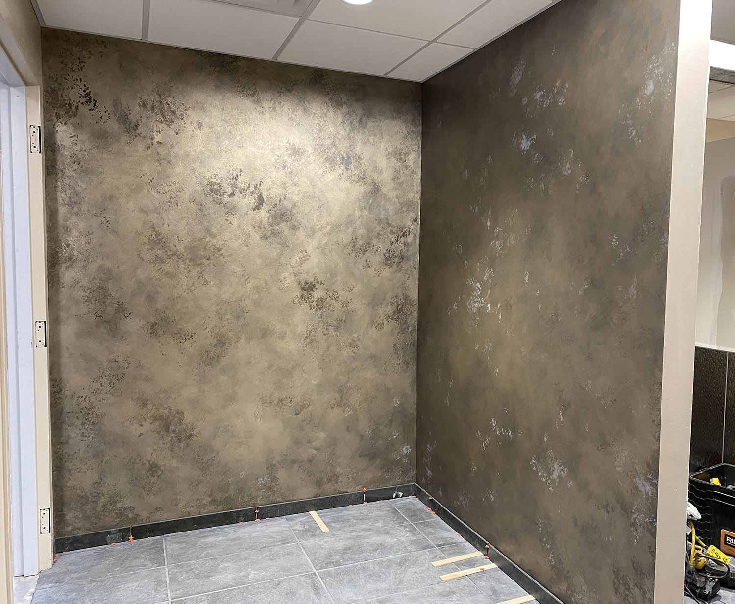 Tarnished Metal Faux Finish Painting & Fine Art