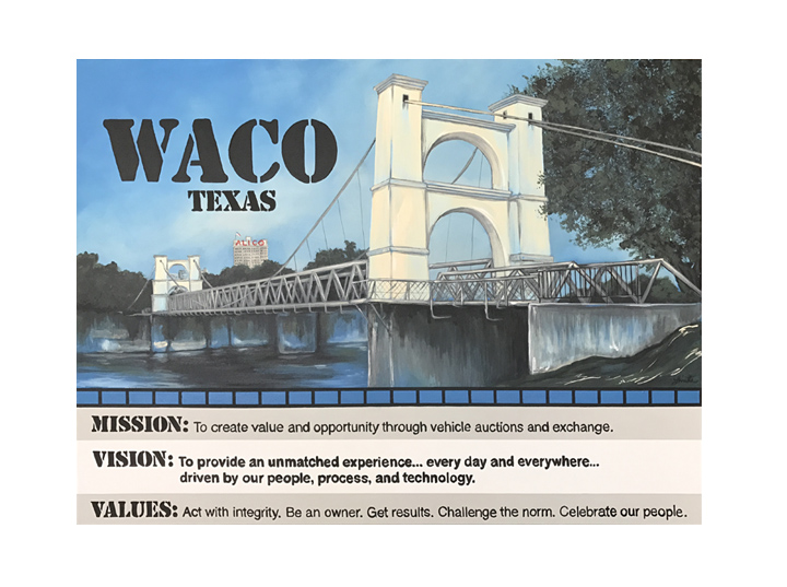 Waco Copart Signage Mural Painting & Fine Art
