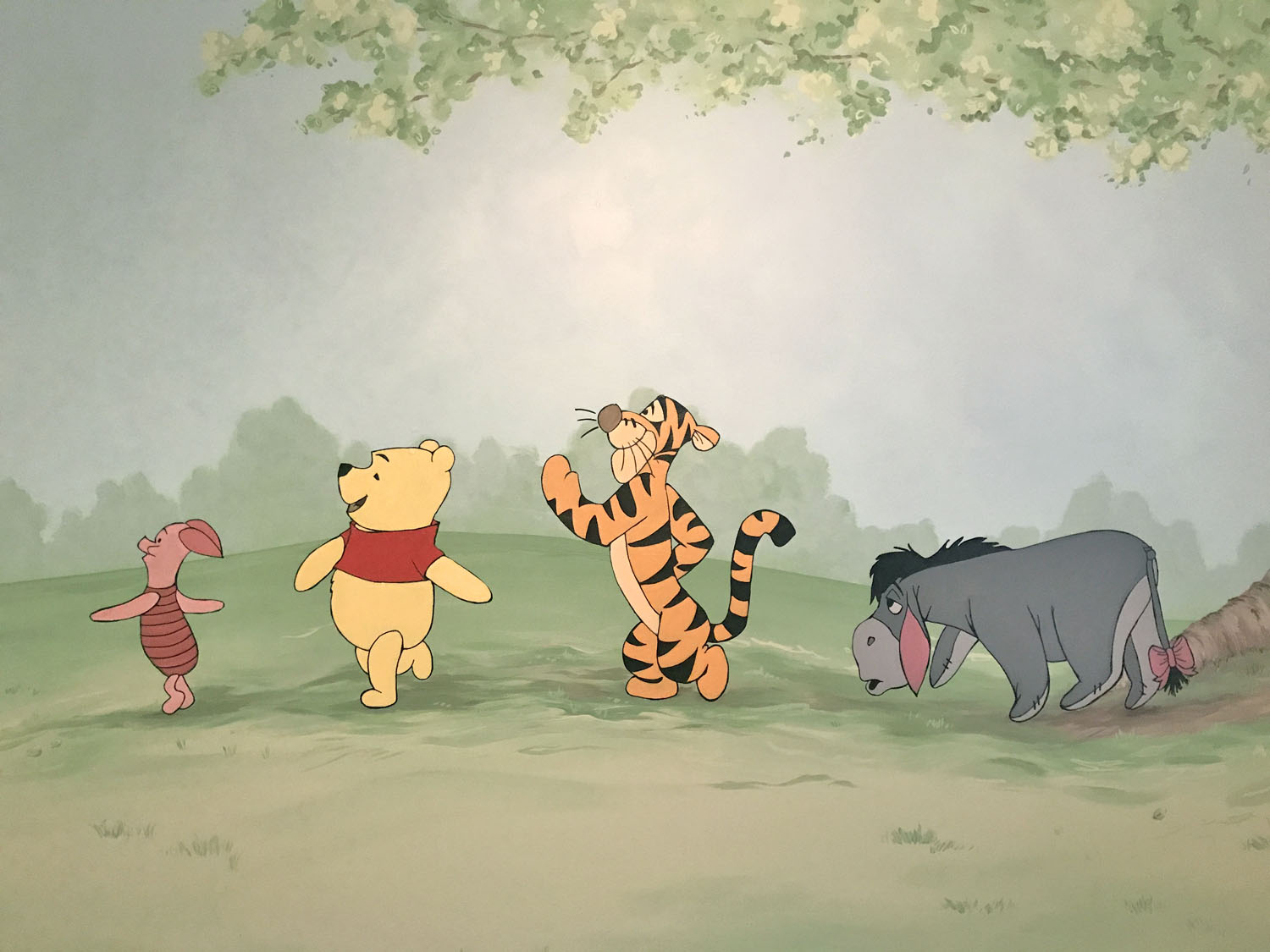 Winnie the Pooh Character Mural Painting & Fine Art