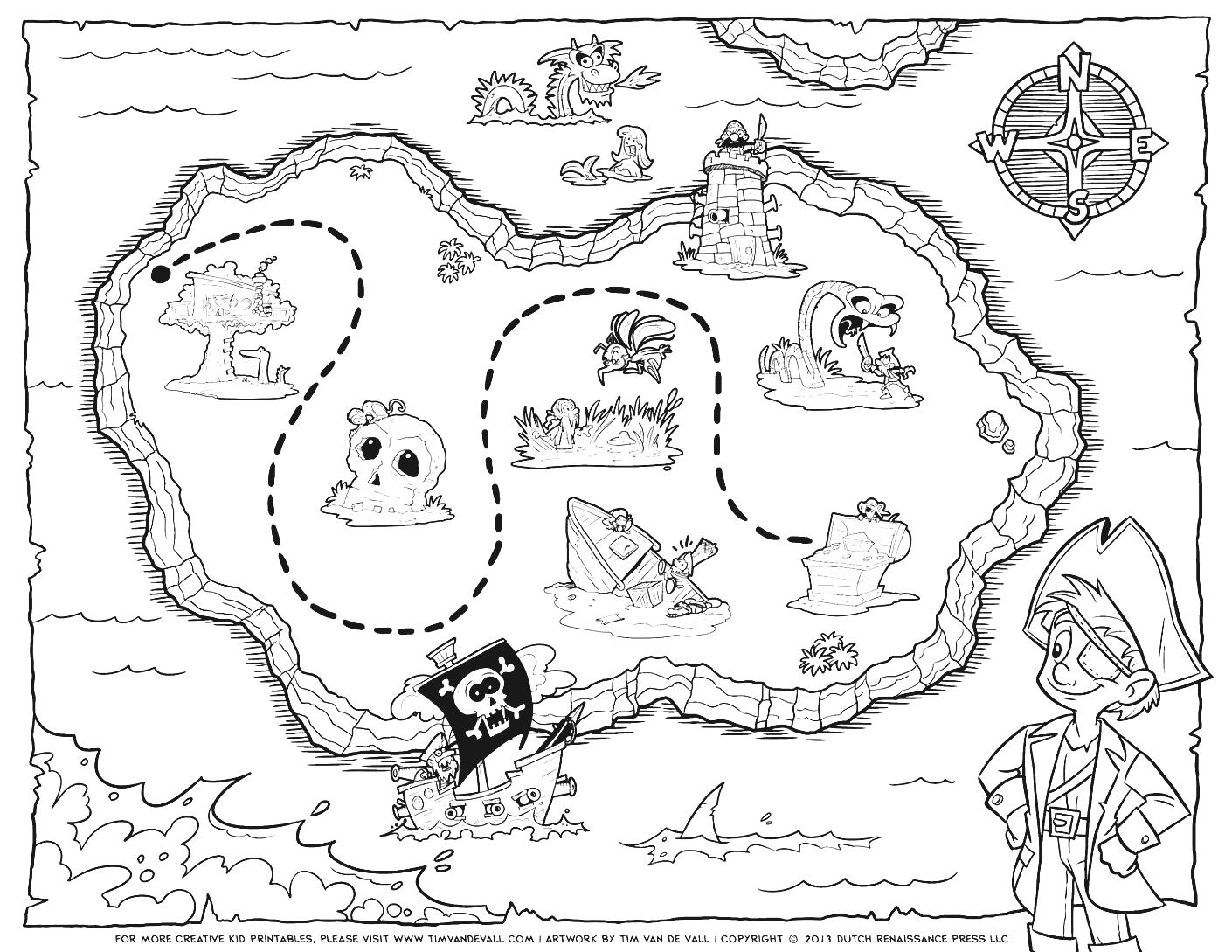 Treasure Map Drawing at Explore collection of