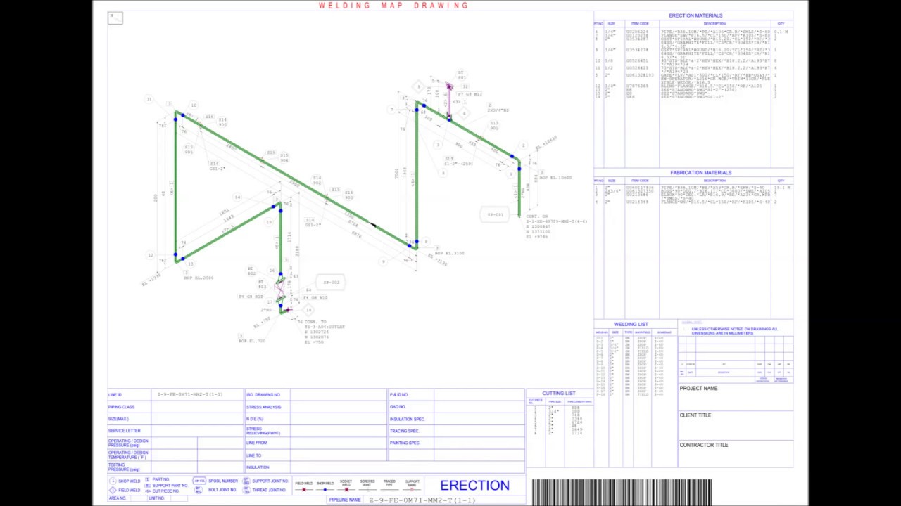 Weld Map Drawing Example at Explore