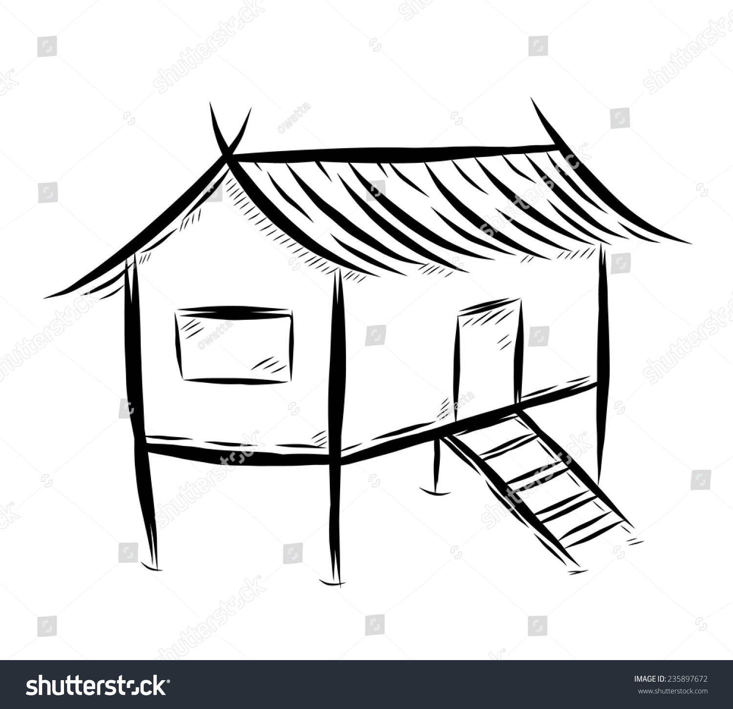 Nipa Hut Sketch at Explore collection of Nipa Hut