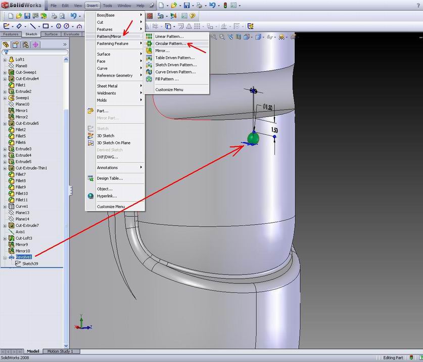 Solidworks Sketch Driven Pattern at Explore