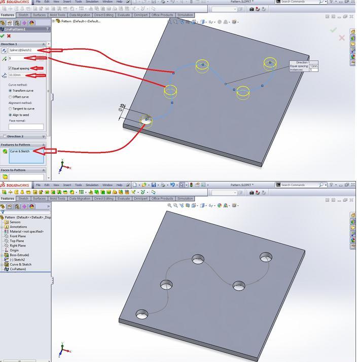 Solidworks Sketch Driven Pattern at Explore