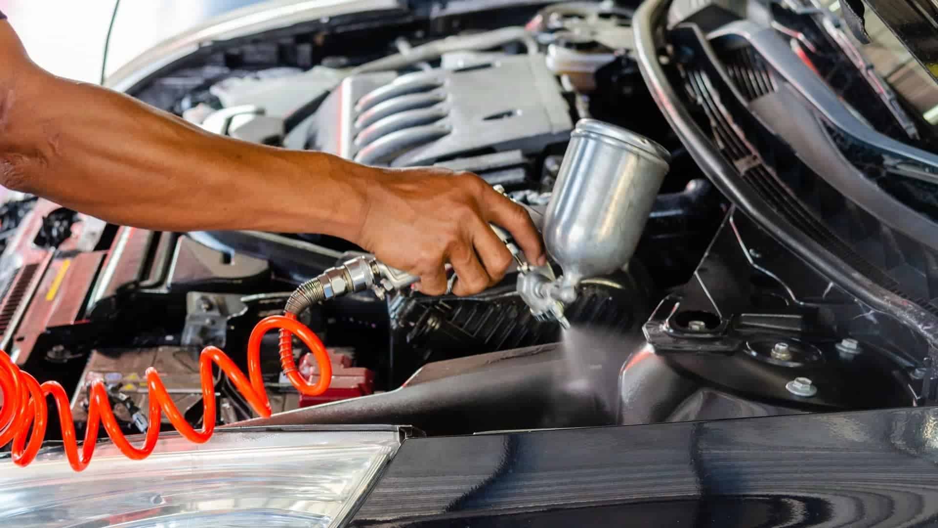 How To Paint Engine Bay Without Removing Engine?