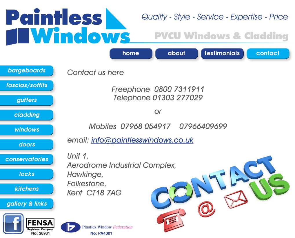 Paintless Windows Contact Us by telephone, email or post.