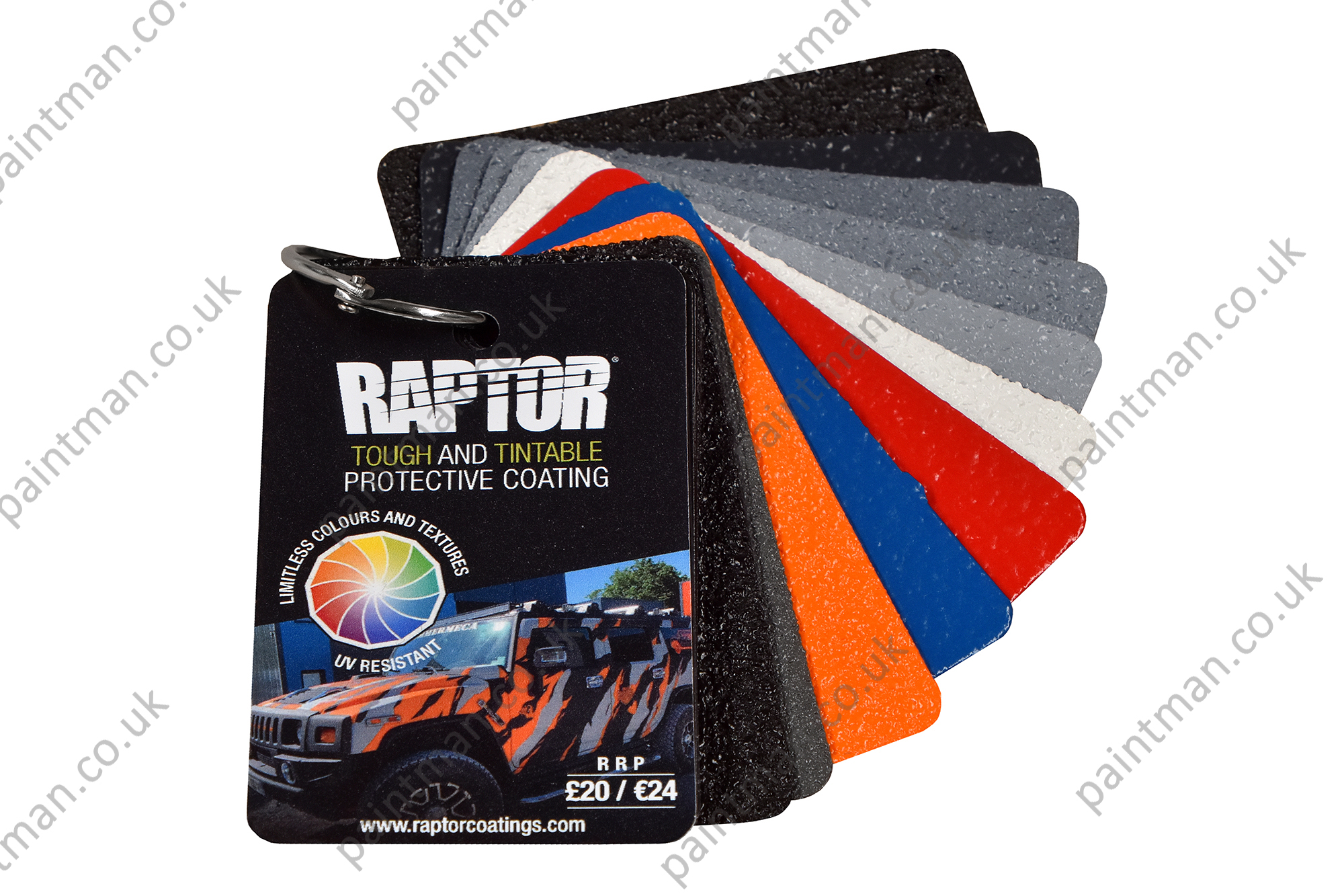 Protective Paint Coating Raptor Tinted 400ml Aerosol Paintman Paint